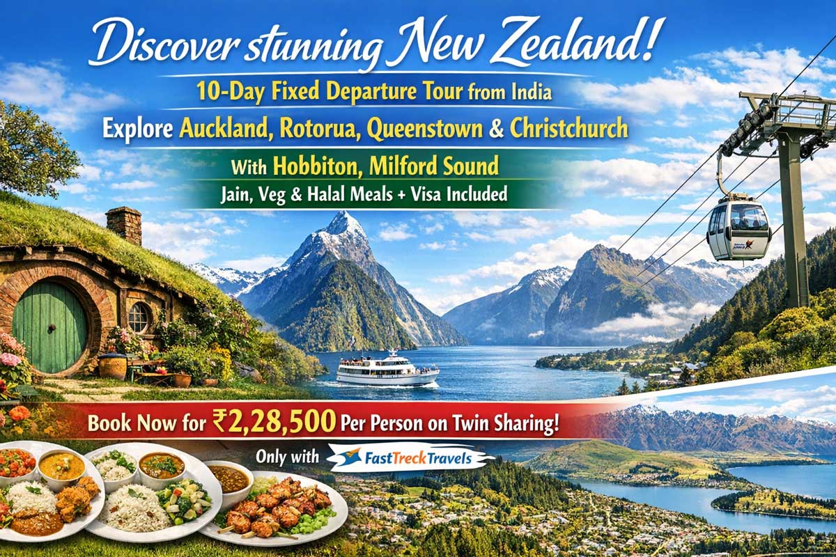 New Zealand Tour Package from India | 10 Days Fixed Departure